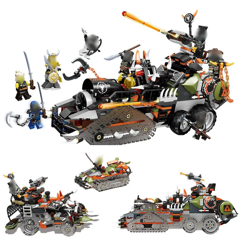 

NINJA Building Blocks Moive Series The Tank Model With Figures Compatible LegoINGly Ninjagoes Set Special Edition Toys 2019