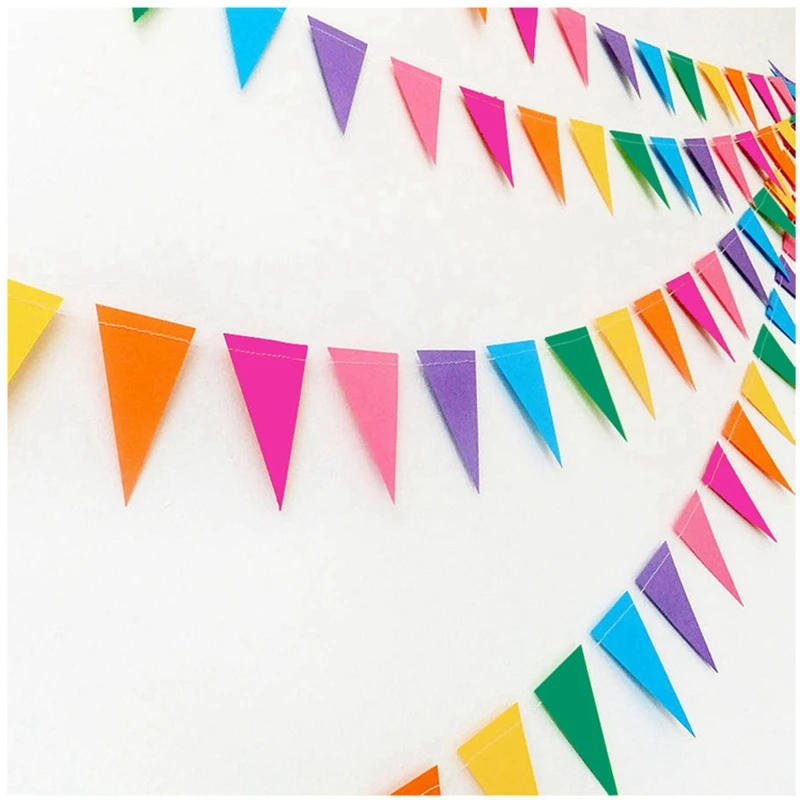 

4 meter Paper Garlands Wedding Party Bunting Banner Decoras Circle Paper Garland J&Y Art Home Decoration