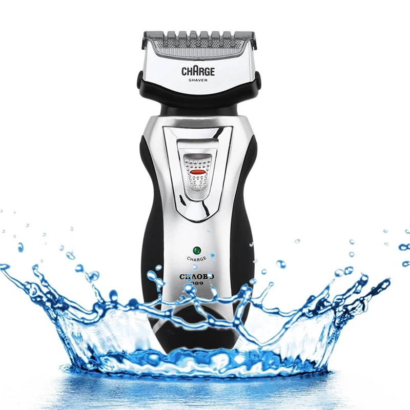 Men's Rechargeable Electric Shaver Double Mesh Blades Razor Groomer US