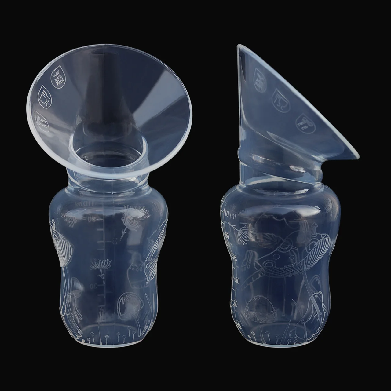 

Manual breast pump silicone natural harmless postpartum feeding suckling device suckling partner dining plates sets