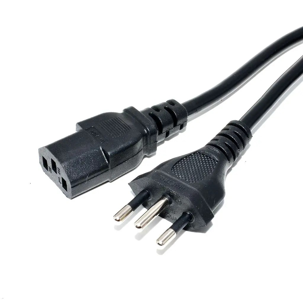 Бразильские силовые кабели с вилкой NBR14136 шнур питания переменного тока IEC320 C13