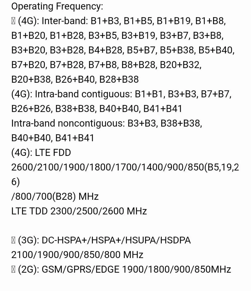 Huawei b525s-65a band1/2/3/4/7/8/20/1400/(B5, 19,26)/28/38/40/41