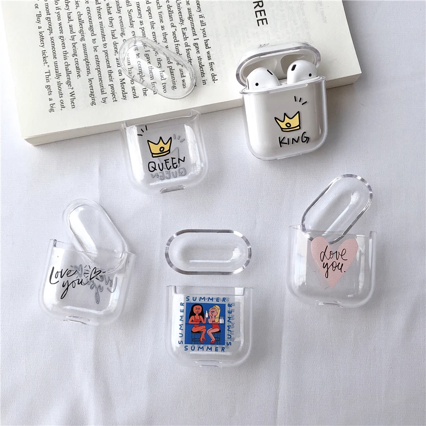 Fashion luxury wireless earphones funda coque for apple airpod case cover air pods airpods 2 cute cartoon headphone hard box