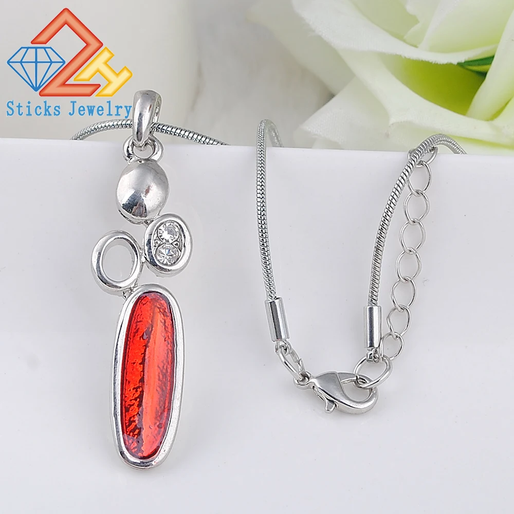 High Quality Trendy Necklace Pendants Zinc Alloy Geometric Enamel
