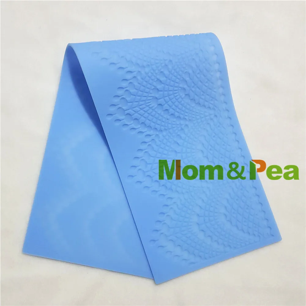 Mom& Pea GX181 Swag кружевная форма для украшения торта помадка для торта 3D форма для пищевого силикона