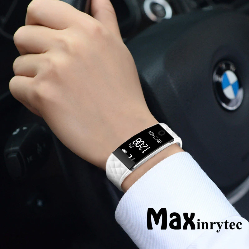 Смарт-браслет Maxinrytec S2 монитор сердечного ритма Smartband фитнес-трекер модные спортивные fit bit часы с гибким браслетом Bluetooth 4,0