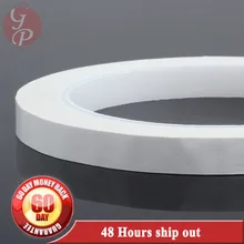 2 рулона(8 мм* 66 м* 0,06 мм) изоляция трансформатора ПЭТ анти-пламя высокотемпературный клей майларовая пленка белая