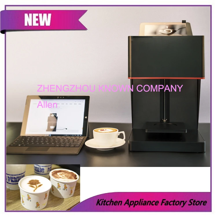 

Edible Ink Printer Art Beverages Coffee Printer Coffee Food and Beverage Printing Machine, Auto Coffee/Tea/ Cookies Printer