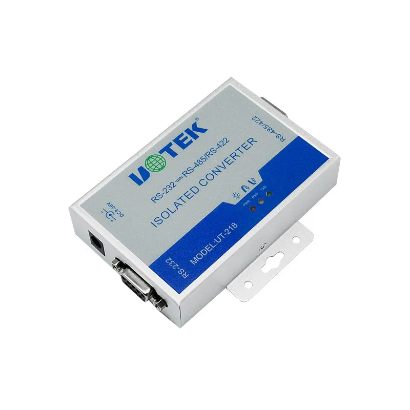 UT-218 RS-232 to RS-485/RS-422 Photoelectric Isolation Interface Converter 2.5KVrms enhanced lighting, surge ESD protection UT-218 RS-232 to RS-485/RS-422 Photoelectric Isolation Interface Converter 2.5KVrms enhanced lighting, surge ESD protection