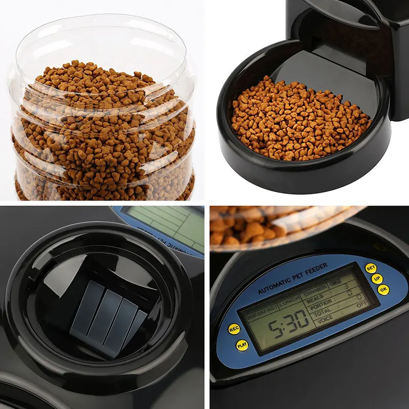 5.5L Pet Dog Feeder Automatic Electronic Digital Display Bowl Dispenser