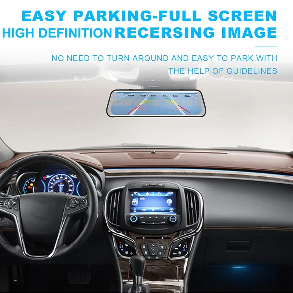

Car Camera Dashcam Full High Definition 1080p Car DVR Mirror Monitor Double Recorder Night Vision Camera For bmw e46 e90 e60