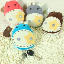 1 шт. милый привлекательный мультфильм Осел Прочный ручной работы мягкая ткань кошелек для ключей держатель сумка для человека для женщин, девушек, детей