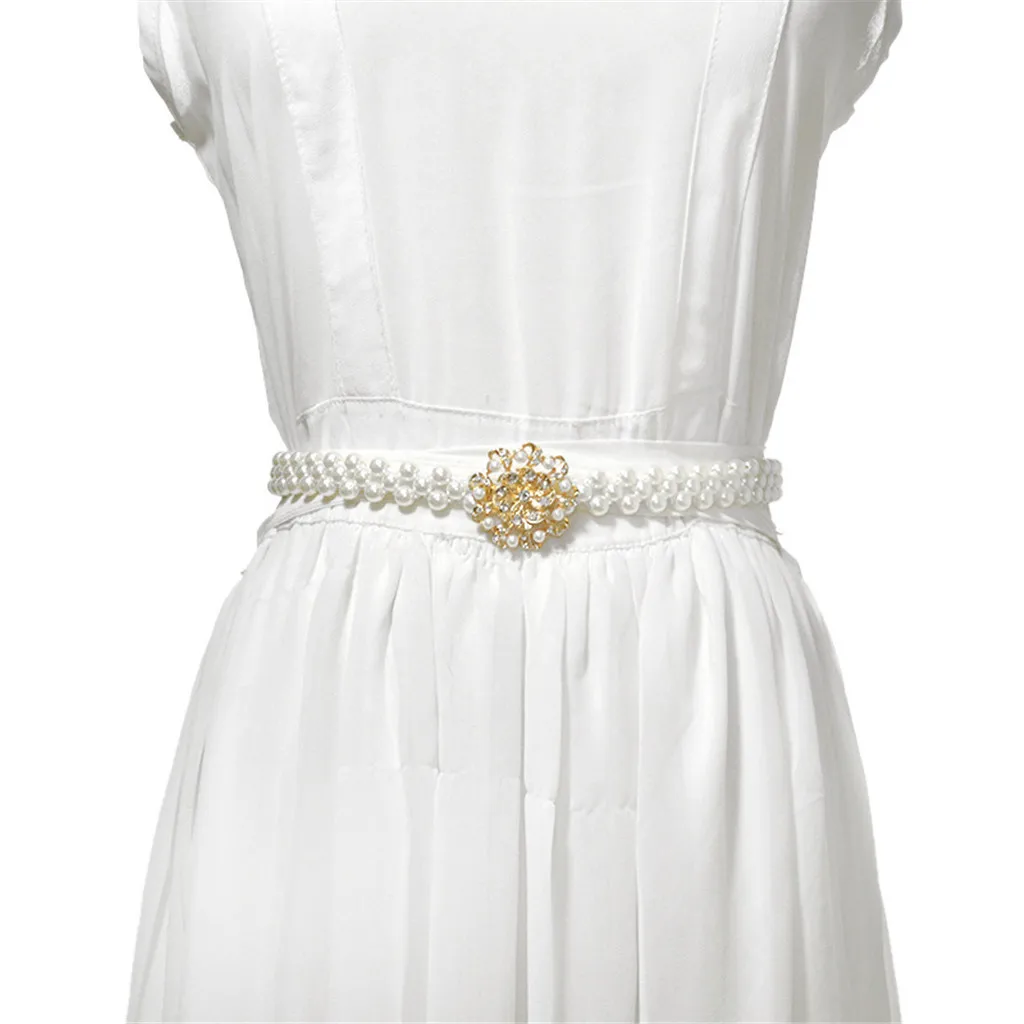 

Women Dress Belt 2019 Fashion Rhinestone Decoration Shiny Chain Waist Belt Elegant Cinturones Para Mujer