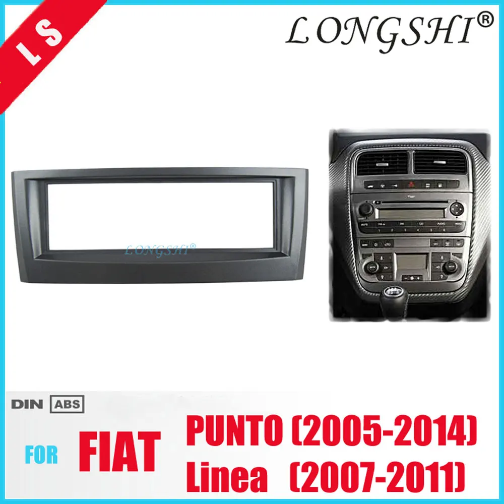 

Grey One 1Din Car Radio Fascia for 2005 2006 2007 2008-2014 FIAT PUNTO LINEA Stereo Install Dash Kit DVD Frame CD Trim 1 din