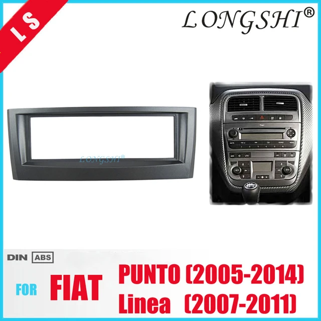 Single Din Car Fascia Radio Panel for FIAT Punto (188) 1999-2010 Dash Kit  Install Plate Bezel Facia Adapter Cover Trim Console