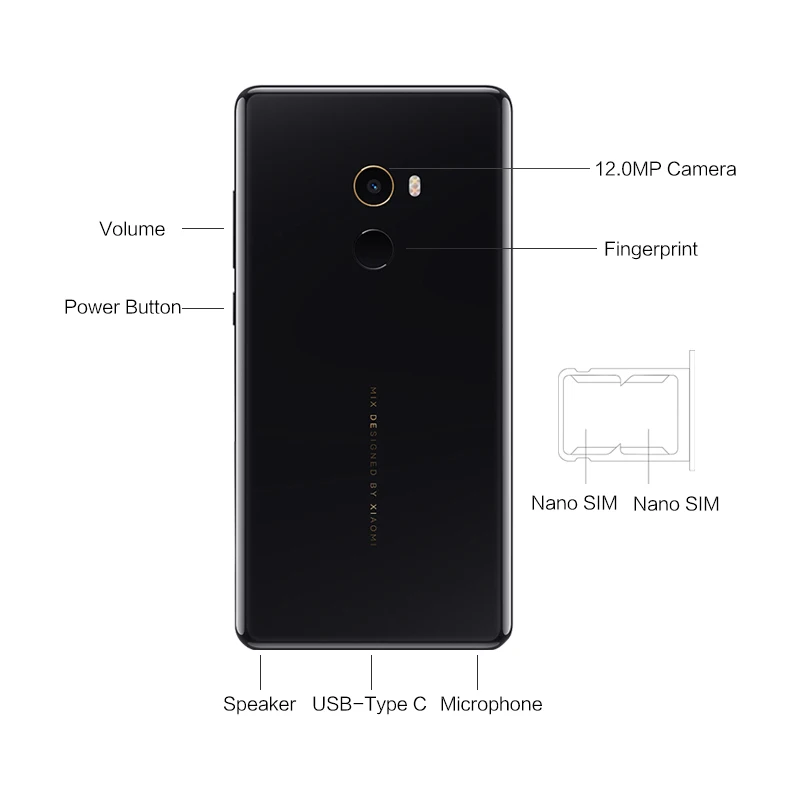 Глобальная версия Xiaomi mi x 2 6 ГБ 64 ГБ/8 128 смартфон 5 99 &quotFHD Full экран Дисплей 0 Snapdragon 835