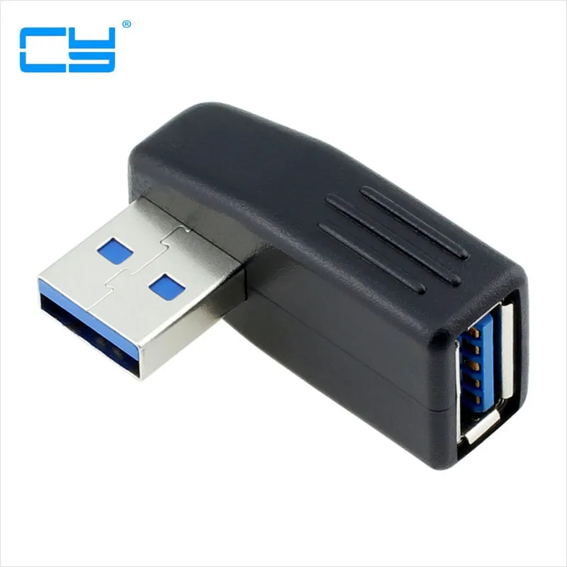 

Черный Вертикальный прямоугольный Переходник USB 3,0 со штекером на гнездо