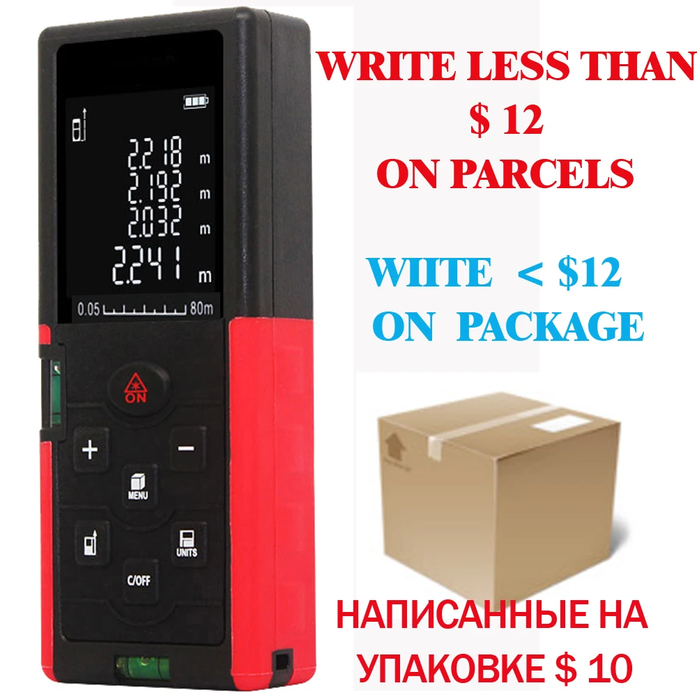laser distance meter 40M 60M 80M 100M rangefinder laser range finder tape distance measurer range finder measure ruler device