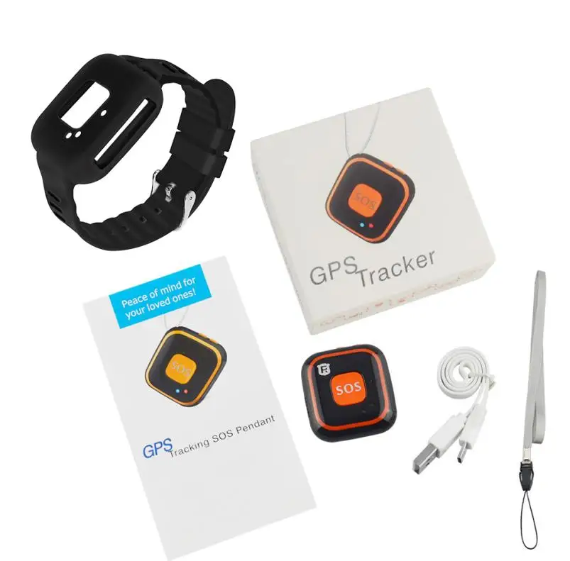 Детский gps TrackerRF-V28, детский мини-gps-локатор, Персональный отслеживание в реальном времени, wifi, gps LBS, gps отслеживание, два способа вызова, осенняя сигнализация - Цвет: Orange with box
