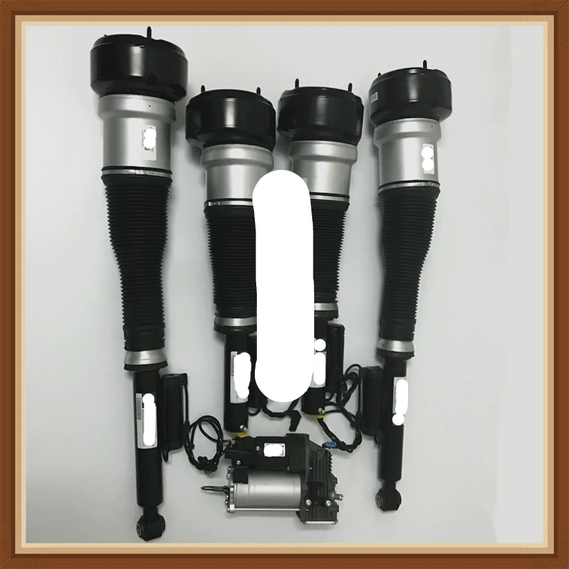 

For MERCEDES Benz CL & S W221 S350 S450 S500 S550 CL550 S63 AMG COMPLETE SET AIR SUSPENSION STRUTS / SHOCKS Compressor Pump