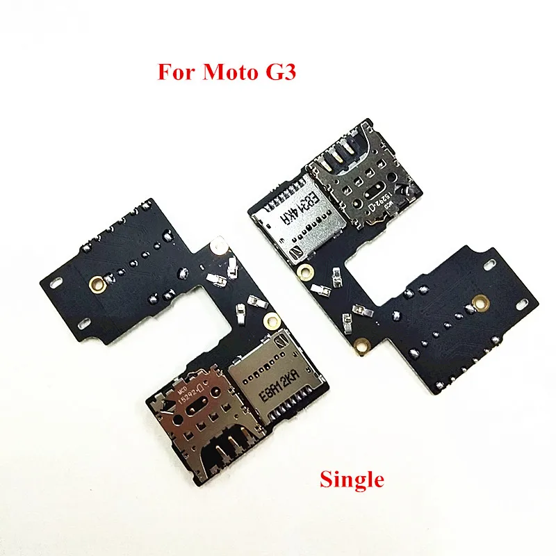 

Original Dual Single SD Memory SIM Card Reader Holder Flex Cable Repair Parts For Motorola Moto G3 3rd XT1540 XT1541