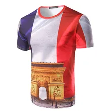 New 2016 mens t shirt fitness 3D printed t shirts tshirt homme casual camisetas hombre fashion