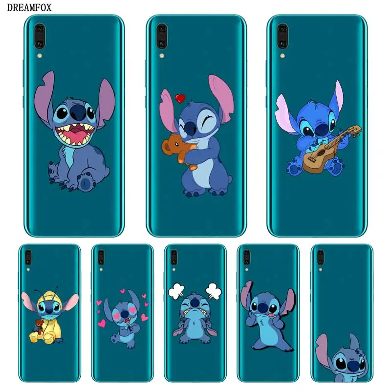 

N418 Stitch Soft TPU Silicone Cover For Huawei Y5 Y6 Y7 Y9 Prime Pro 2017 2018 2019 Case