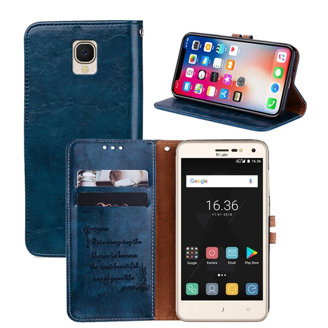 Best Price Newest Wallet Case For Haier G51 Case Back Cover Case 5.0" 100% Special PU Leather Flip Cover Phone Bag B02