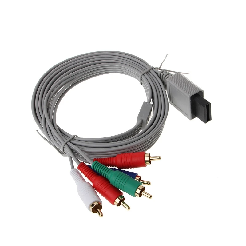 

1.8m Component 1080P HDTV AV Audio 5RCA Adapter Cable Cord Wire For Nintendo Wii Console