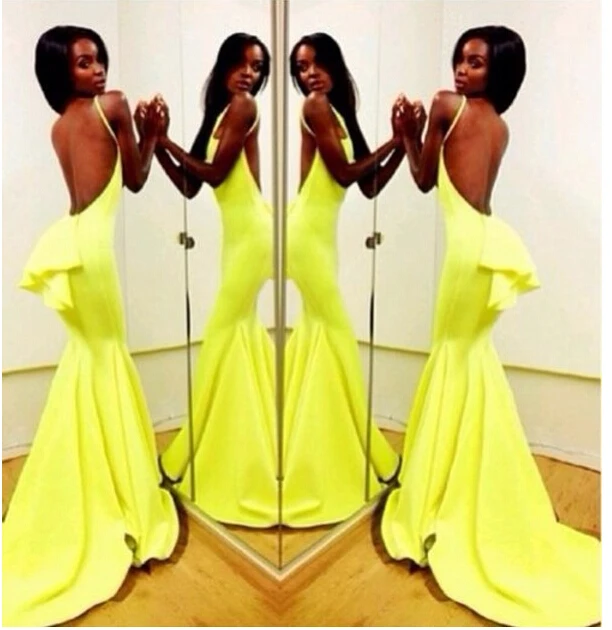 neon green prom dress