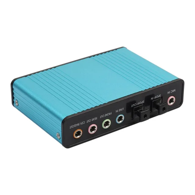 Professional External Sound Card USB Channel 6 External Audio Music
