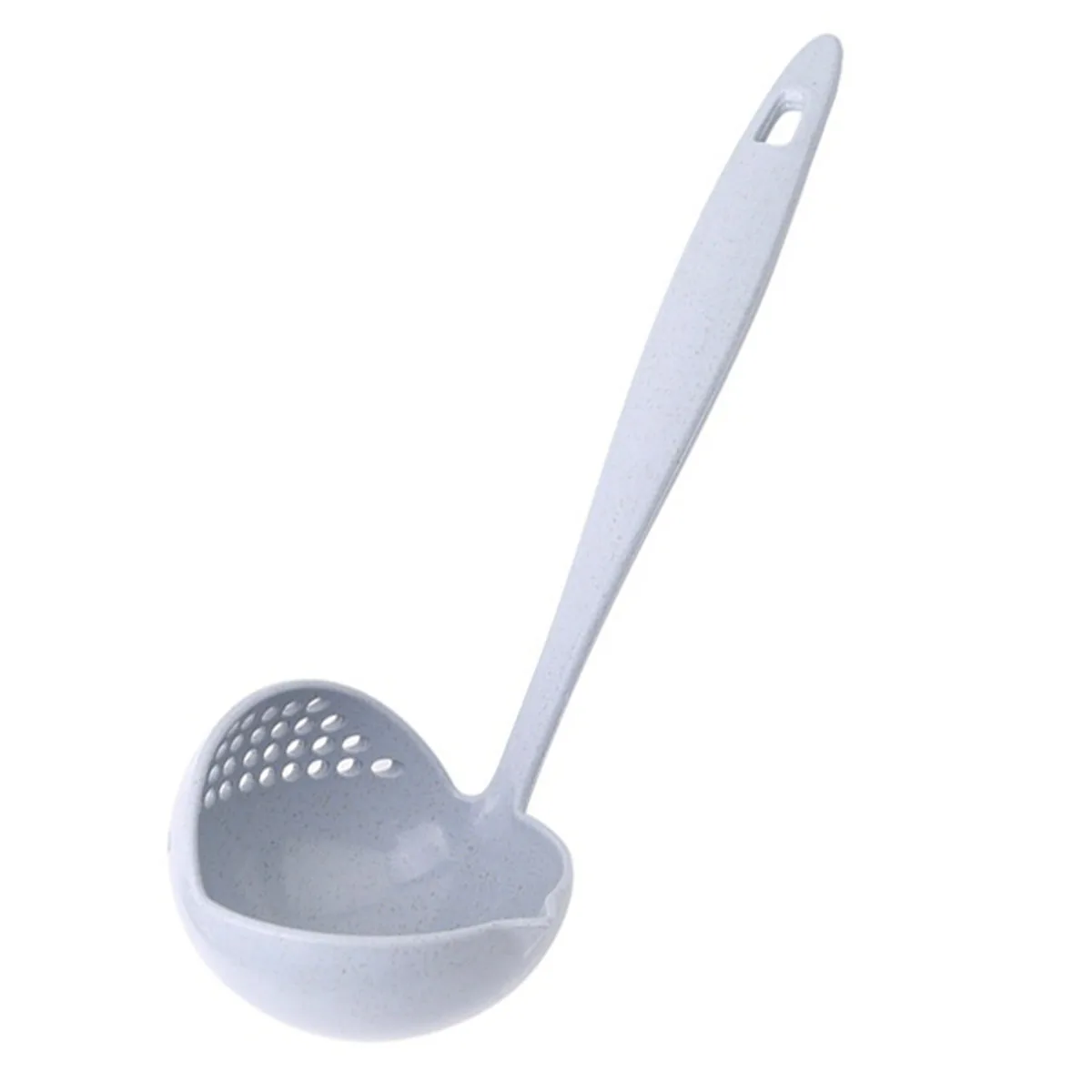 

2 In 1 Hot Pot Dinnerware Porridge Soup Spoon With Filter Skimmer Kitchen Utensil Long Handle Colander