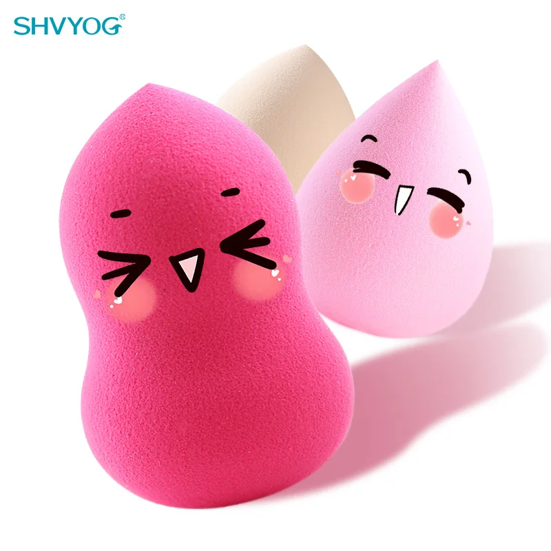 

SHVYOG Cosmetic Puff Makeup Foundation Sponge Puffs Powder Concealer Blender Soft Water Sponges Professional Make Up Tools