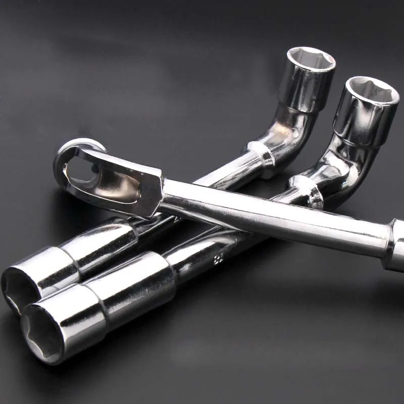 1pcs/lot Ltype Hex Hole Metric Double Ended Socket Wrench 40cr Handle Torque Wrench For Cars