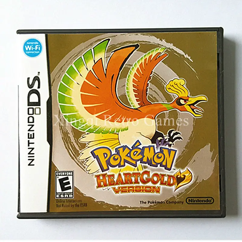 Nintendo NDS Game Pokemon Heartgold Video Game Cartridge Console Card US English Language Version