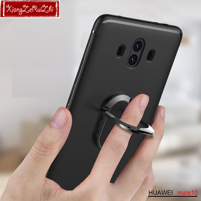 Для Huawei mate10 матовый чехол для телефона мягкий корпус крепление в виде кольца на