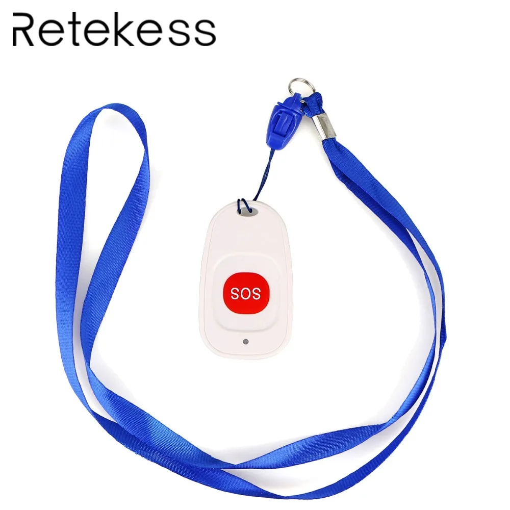

Retekess TH001 433.92MHz Wireless Call Emergency Pager Calling Button SOS Transmitter Button Hospital Patient the Elderly F9465B