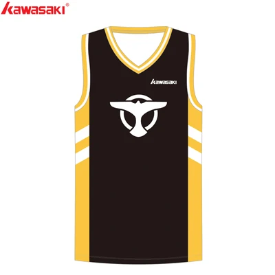 Подходит размер бренда Kawasaki баскетбол Джерси рубашки мужские и женские на заказ дышащая практика коллаж спортивный жилет тренировочные футболки - Цвет: Золотой
