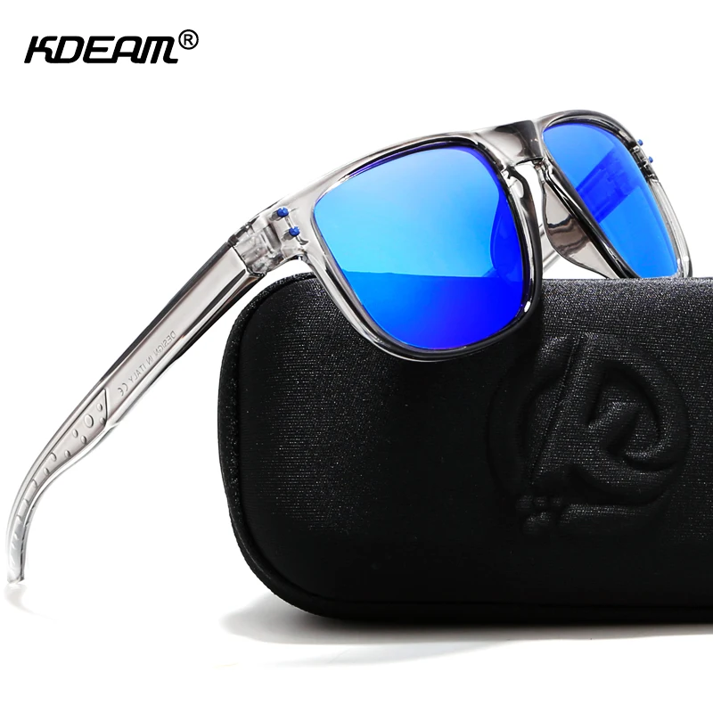 KDEAM Durable Lightweight Polarized Sunglasses All fit Size Sun Glasses Men Coating Lens Minimize Glare Hard Case included|Men