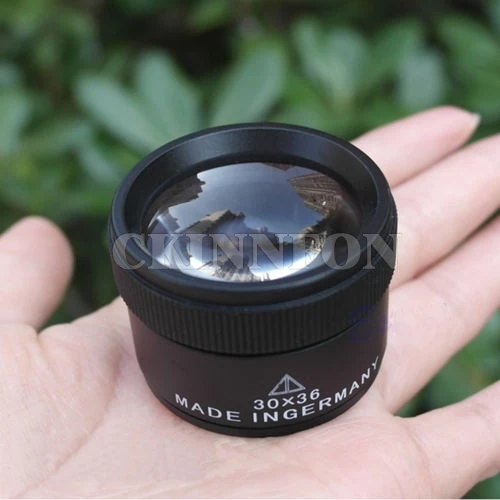 

DHL 100PCS Portable 30x36mm Jeweler Optics Loupes Magnifier Magnifying Lens Microscope