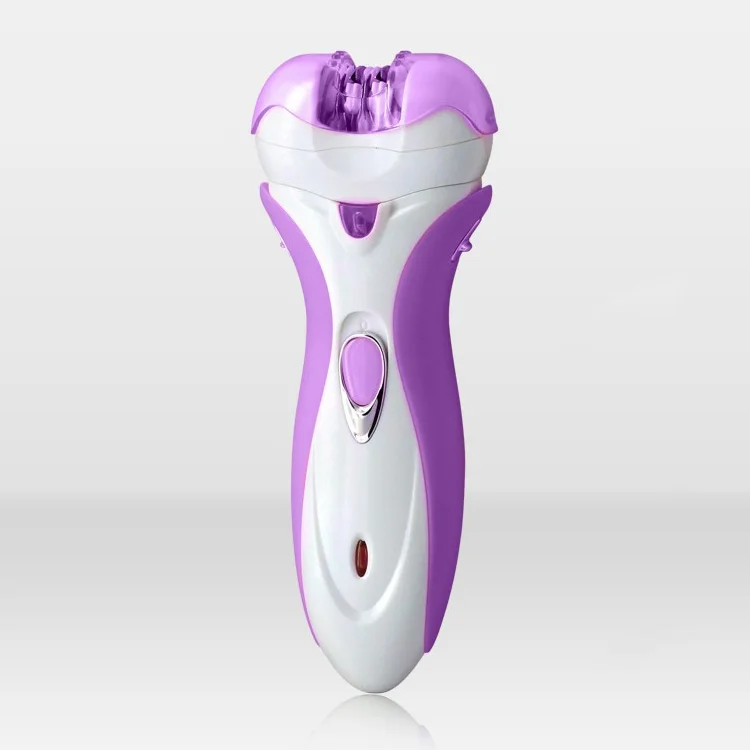 Kemei 4 в 1 перезаряжаемый электрический эпилятор для женщин, бритва для удаления омертвевшей кожи, Машинка для удаления волос, триммер для удаления волос depilador - Цвет: purple