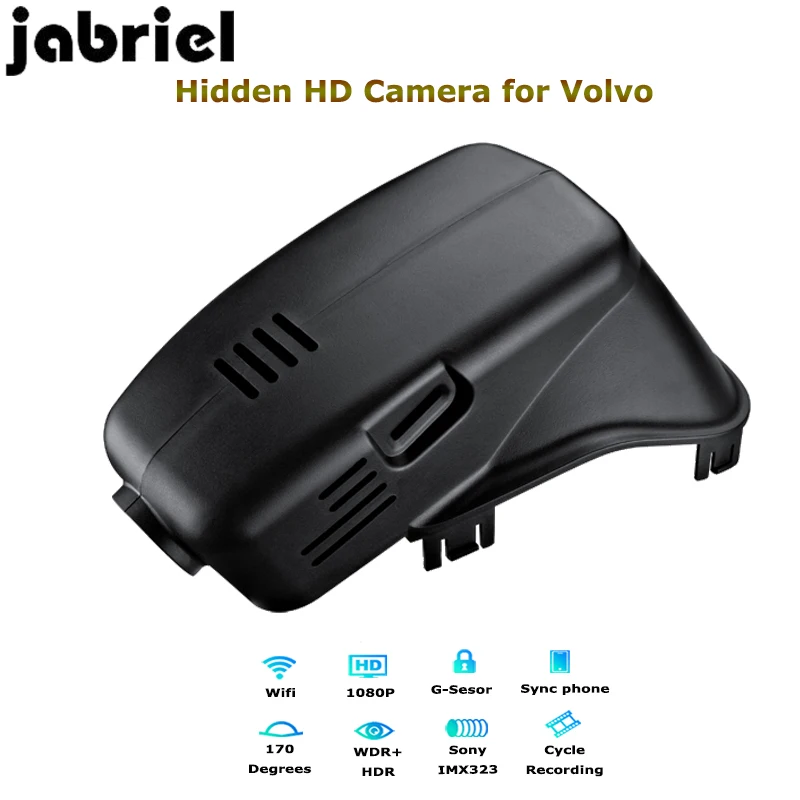 Скрытый Автомобильный видеорегистратор Jabriel с Wi Fi для Volvo 1080P 2015 S60 S60L S80 V60 T3 T4 T5