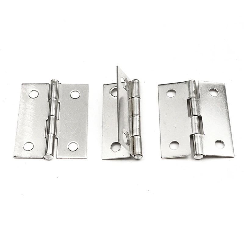 Stainless Steel Butt Hinges for Cabinet Drawer Door 1.5 Inch Length Widely Used for Door Furniture 10pcs/Set MTSPACE stainless steel hinges door hinges