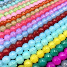 6/8/10 мм/50 Вт, 30 Вт, 20 шт./лот бусины материал прозрачный бисер из прозрачного пластика в виде бус подходящие для украшения ручной работы, ожерелье "сделай сам" для изготовления ювелирных изделий