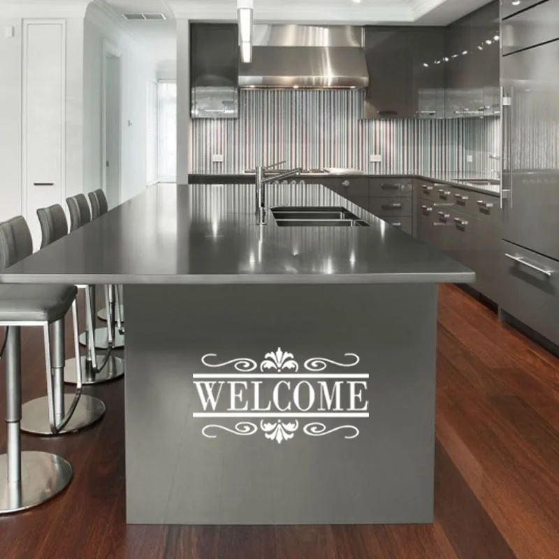 

WELCOME Room Door Stickers DIY Removable Vinyl Wall Stickers Home Decor Bar Artistic Background Stickers Muraux