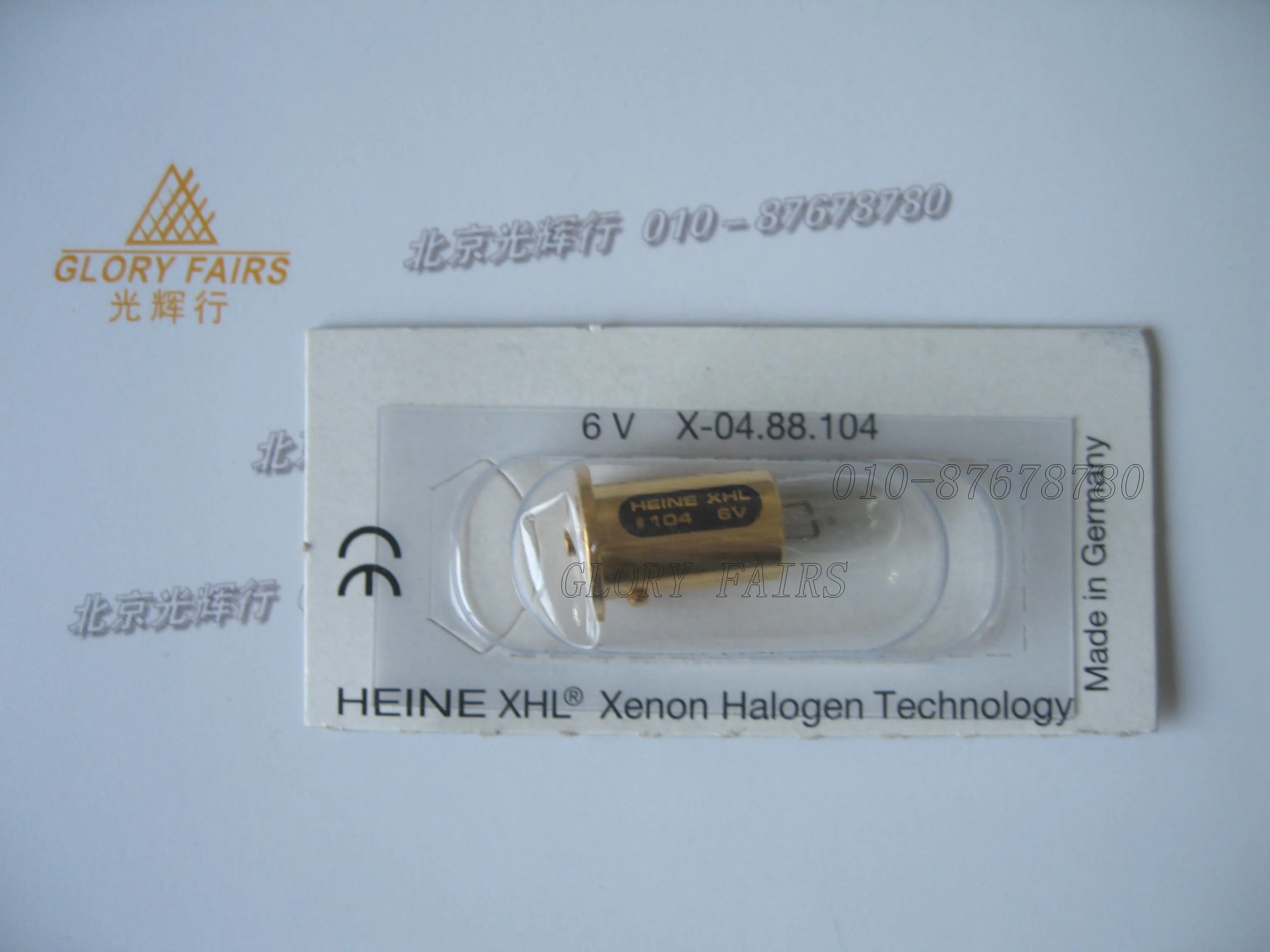 Heine XHL #104 6В ксеноновая галогенная лампа X 04.88.104 Omega500 косвенный офтальмоскоп 004.88.104