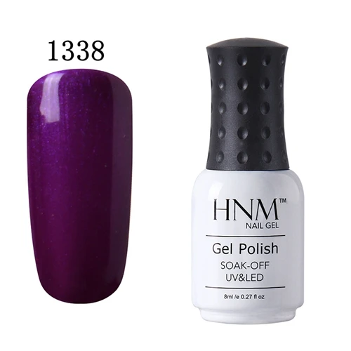 HNM лак для ногтей 8 мл чистый цвет Светодиодный УФ-лампа штамповочная краска для ногтей Гель-лак для ногтей Vernis Ongle Nagellak лаковый клей для ногтей - Цвет: 1338