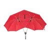 2017 Novelty Automatic Two Person Umbrella Parasol Lover Couples Umbrella Two Head Double Rod Umbrella Bumbershoot ► Photo 3/6