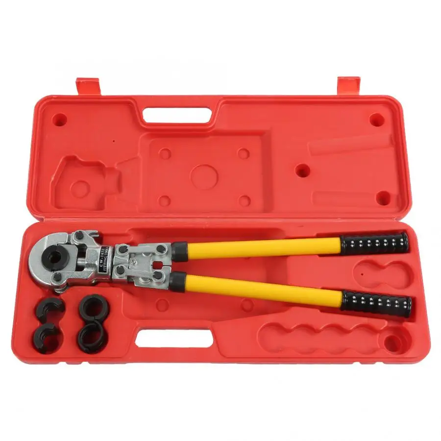 

Hydraulic Pipe Crimper Tool V Profile Punching Crimping Press Pliers 6T