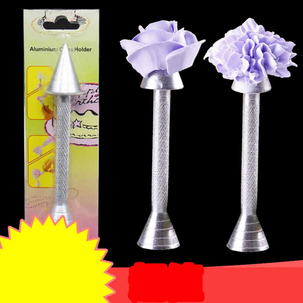 

Cake Piping Rod Icing Cream Flower Roses Cake Decoration tools Aluminium Alloy Sticks Cone Holder Baking Pastry Tools